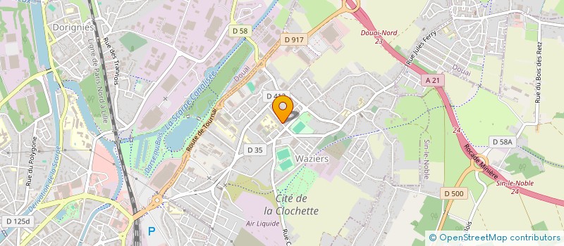 localisation de l'entreprise MONSIEUR DAN STEFAN BURLACU  WAZIERS