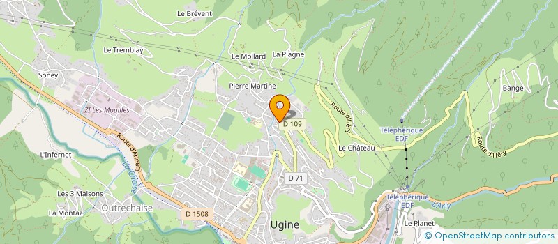 localisation de l'entreprise MONSIEUR DANE CARRIER  UGINE