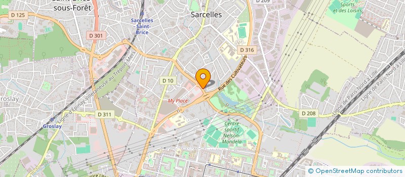 localisation de l'entreprise MONSIEUR DANEIL GRACIA  SARCELLES