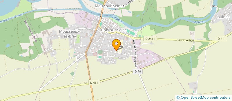 localisation de l'entreprise MONSIEUR DANGREAU ANTHONY  PONT-SUR-YONNE