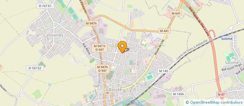 localisation de l'entreprise MONSIEUR DANI ALTONI  LA BASSEE