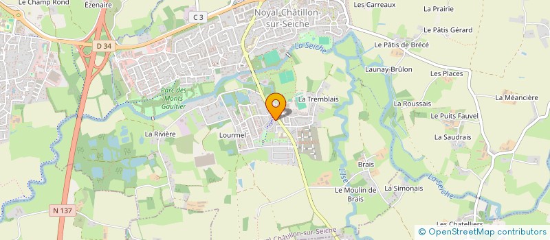 localisation de l'entreprise MONSIEUR DANI BACO  NOYAL-CHATILLON-SUR-SEICHE