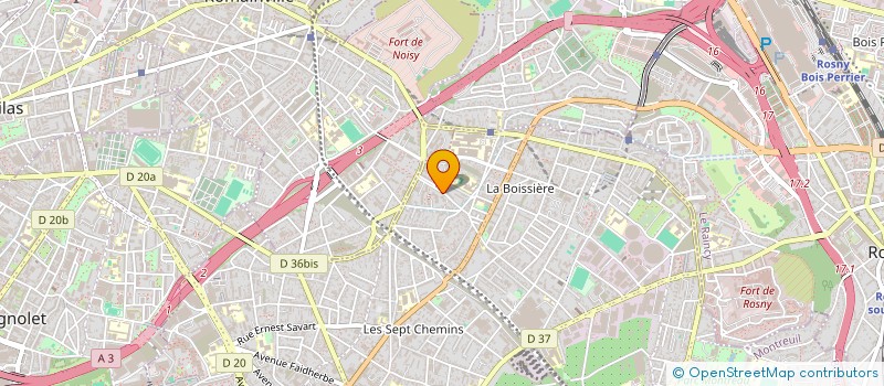 localisation de l'entreprise MONSIEUR DANI JRADE  MONTREUIL