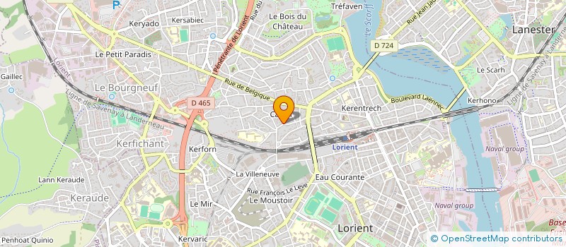 localisation de l'entreprise MONSIEUR DANIAL SHIRZAI  LORIENT