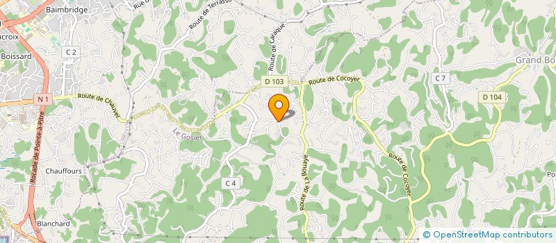 localisation de l'entreprise MONSIEUR DANICE BAUGE SALOMON  LE GOSIER