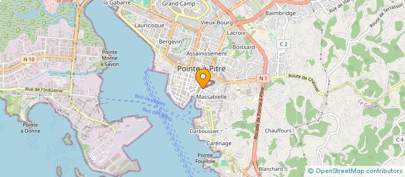 localisation de l'entreprise MONSIEUR DANICK BOURGUIGNON  POINTE-A-PITRE