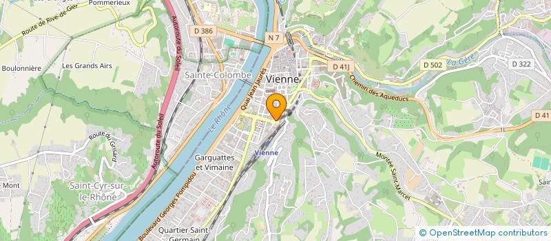 localisation de l'entreprise MONSIEUR DANIEL ABERLENC  VIENNE