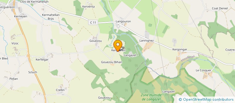 localisation de l'entreprise MONSIEUR DANIEL ABIVEN  PLOUIDER