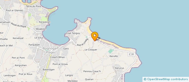 localisation de l'entreprise MONSIEUR DANIEL ABIVEN  PLOUNEOUR-BRIGNOGAN-PLAGES