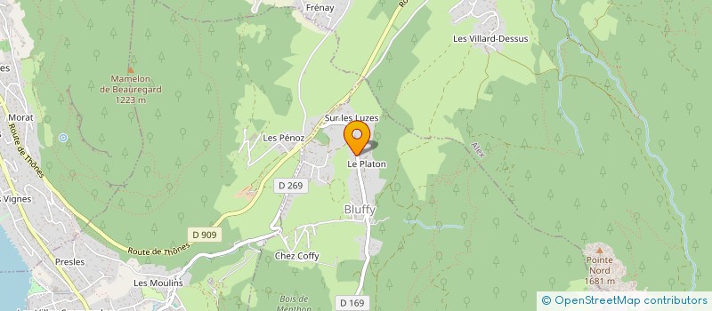 localisation de l'entreprise MONSIEUR DANIEL ABRY-DURAND  BLUFFY