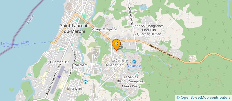 localisation de l'entreprise MONSIEUR DANIEL ADIMISIE  SAINT LAURENT DU MARONI