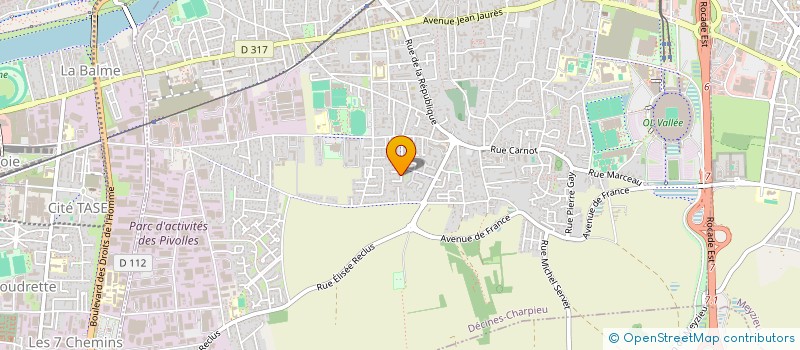 localisation de l'entreprise MONSIEUR DANIEL AFONSO DA COSTA  DECINES-CHARPIEU