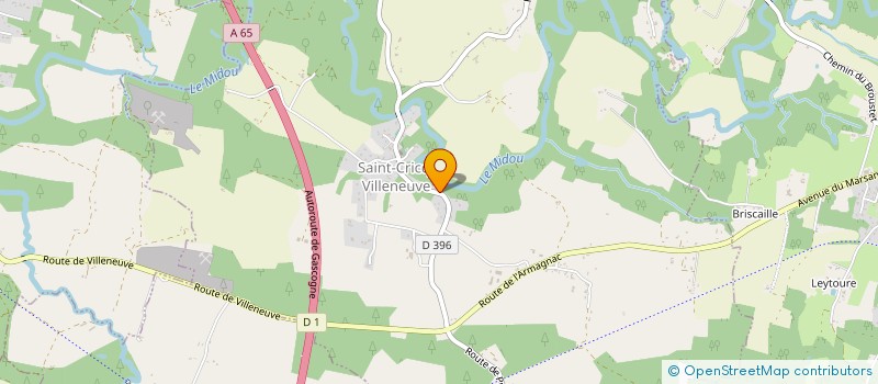 localisation de l'entreprise MONSIEUR DANIEL AGAPIT  SAINT-CRICQ-VILLENEUVE