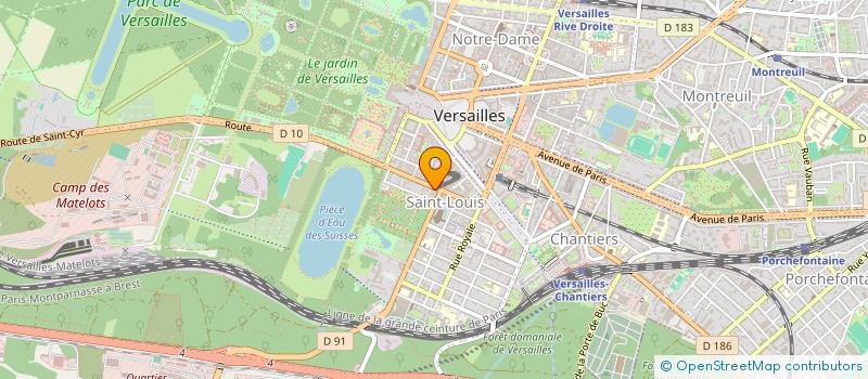 localisation de l'entreprise MONSIEUR DANIEL ALLAIN à VERSAILLES
