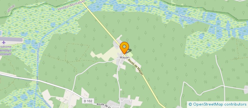 localisation de l'entreprise MONSIEUR DANIEL ALLAIRE  VENDAYS-MONTALIVET