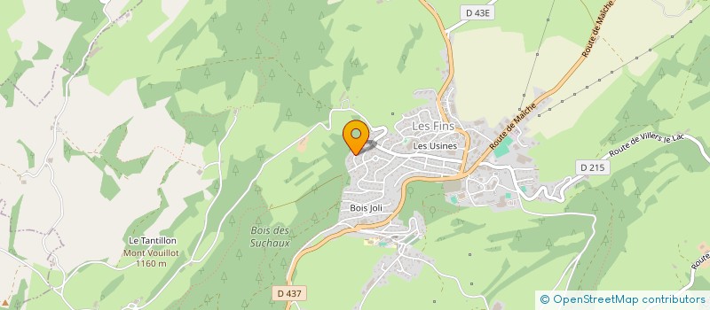 localisation de l'entreprise MONSIEUR DANIEL ALLEMANDET  LES FINS