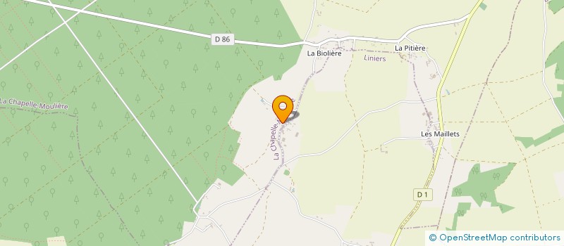 localisation de l'entreprise MONSIEUR DANIEL ALLIER  LA CHAPELLE-MOULIERE