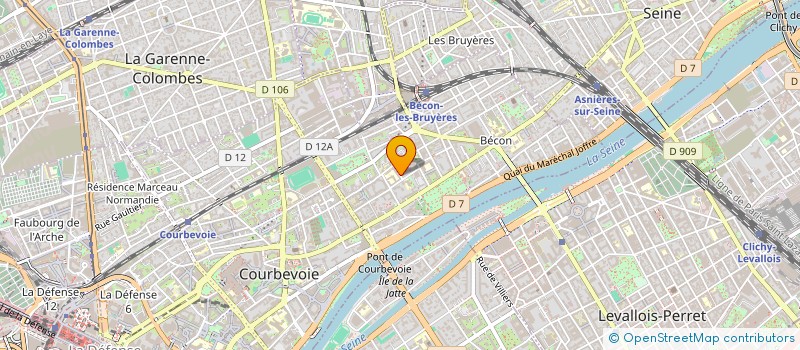 localisation de l'entreprise MONSIEUR DANIEL ALVES JERONIMO à COURBEVOIE