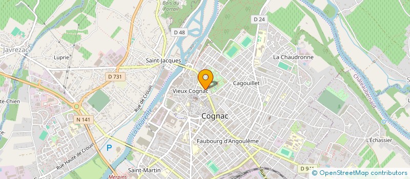 localisation de l'entreprise MONSIEUR DANIEL AMADOR à COGNAC
