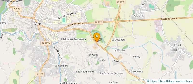 localisation de l'entreprise MONSIEUR DANIEL AMAND  VIRE-NORMANDIE