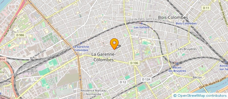 localisation de l'entreprise MONSIEUR DANIEL AMAURY  LA GARENNE-COLOMBES