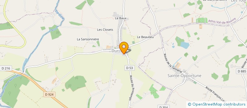 localisation de l'entreprise MONSIEUR DANIEL ANDRE à DURCET
