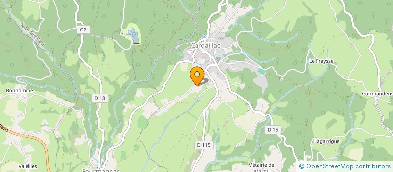 localisation de l'entreprise MONSIEUR DANIEL ANDRIEU  FOURMAGNAC