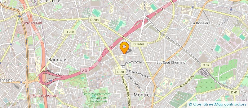 localisation de l'entreprise MONSIEUR DANIEL ARANGO RAMIREZ à MONTREUIL
