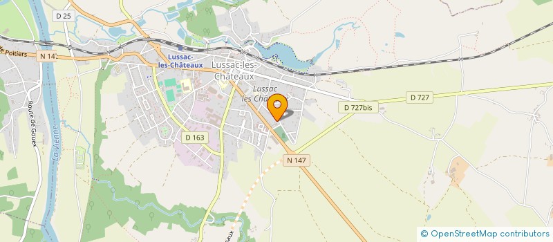 localisation de l'entreprise MONSIEUR DANIEL ARLAUD à LUSSAC-LES-CHATEAUX