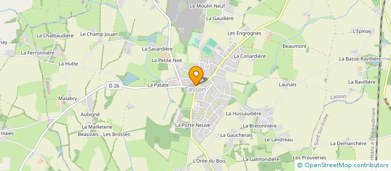 localisation de l'entreprise MONSIEUR DANIEL ARNAUD  CASSON