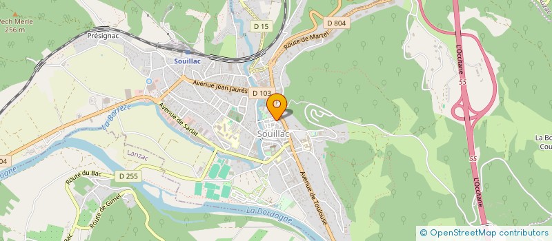 localisation de l'entreprise MONSIEUR DANIEL ARNAUDO  SOUILLAC