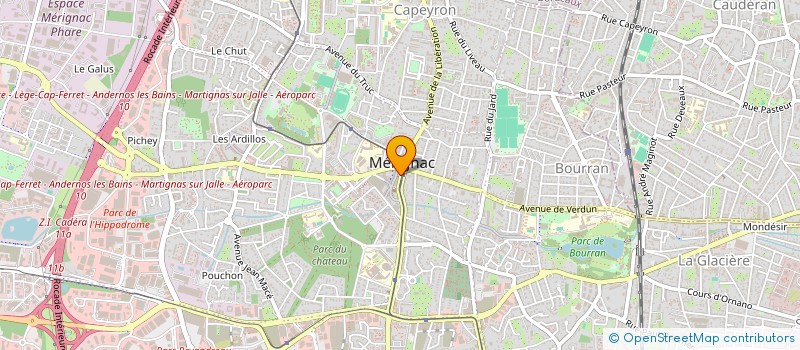 localisation de l'entreprise MONSIEUR DANIEL ARROU  MERIGNAC