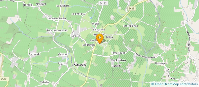 localisation de l'entreprise MONSIEUR DANIEL ARSENI  LANSAC