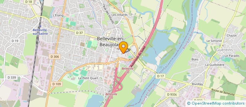 localisation de l'entreprise MONSIEUR DANIEL ARTAUD à BELLEVILLE-EN-BEAUJOLAIS