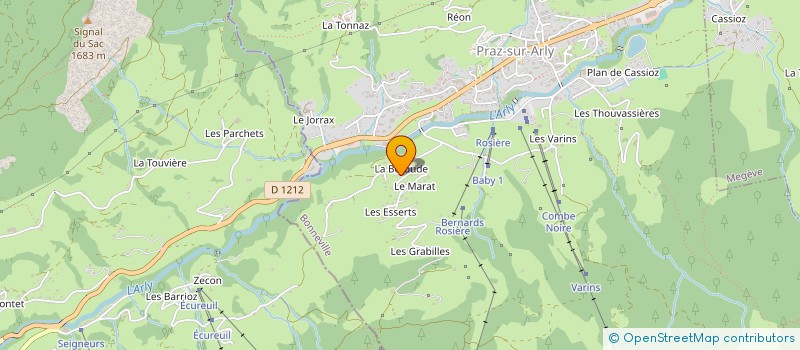 localisation de l'entreprise MONSIEUR DANIEL ARVIN-BEROD à PRAZ-SUR-ARLY