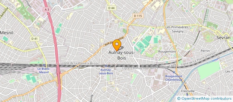 localisation de l'entreprise MONSIEUR DANIEL ASTAR à AULNAY SOUS BOIS