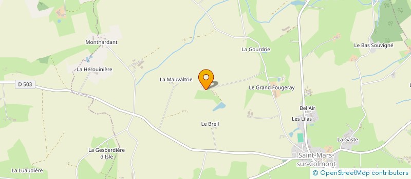 localisation de l'entreprise MONSIEUR DANIEL AUBERT  SAINT-MARS-SUR-COLMONT