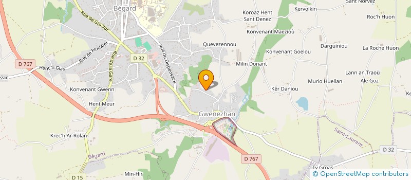 localisation de l'entreprise MONSIEUR DANIEL AUBRIT  SAINT-QUAY-PORTRIEUX