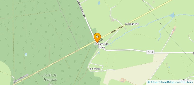 localisation de l'entreprise MONSIEUR DANIEL AUCLAIR  COULEUVRE