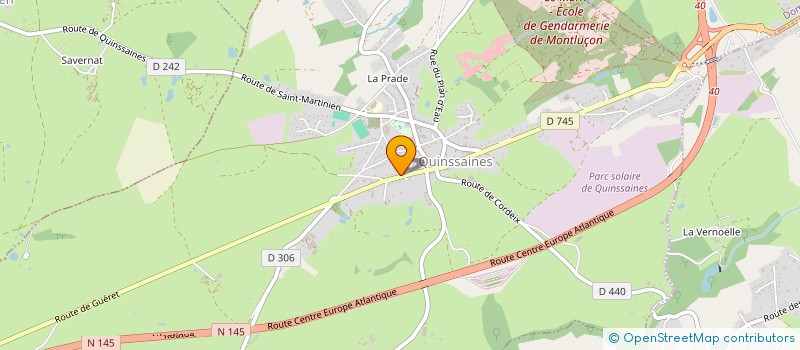 localisation de l'entreprise MONSIEUR DANIEL AUCLAIR à QUINSSAINES