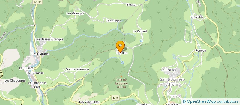 localisation de l'entreprise MONSIEUR DANIEL AUGAY à SAINT-BONNET-LE-TRONCY