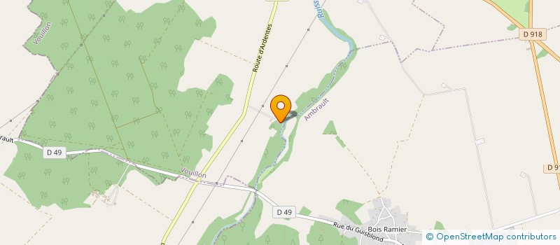 localisation de l'entreprise MONSIEUR DANIEL AUJARD  VOUILLON