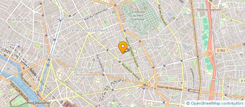 localisation de l'entreprise MONSIEUR DANIEL AULAGNIER  PARIS