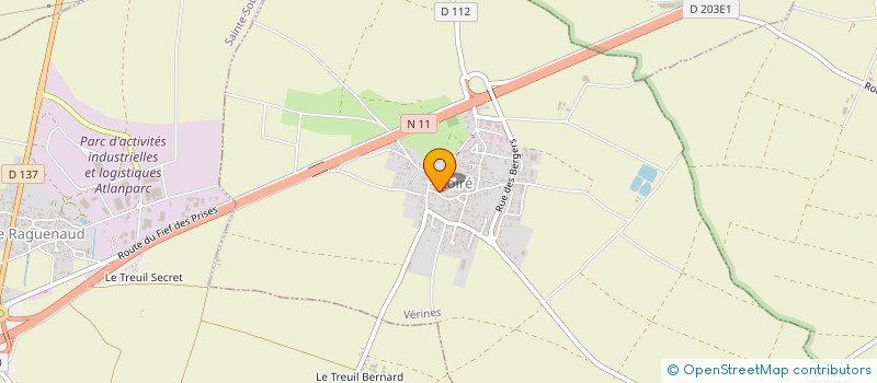 localisation de l'entreprise MONSIEUR DANIEL AUTIN  VERINES