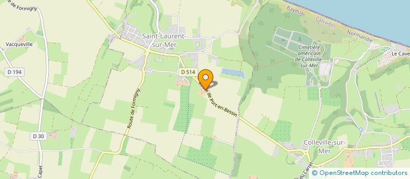 localisation de l'entreprise MONSIEUR DANIEL AUVRAY  SAINT-LAURENT-SUR-MER