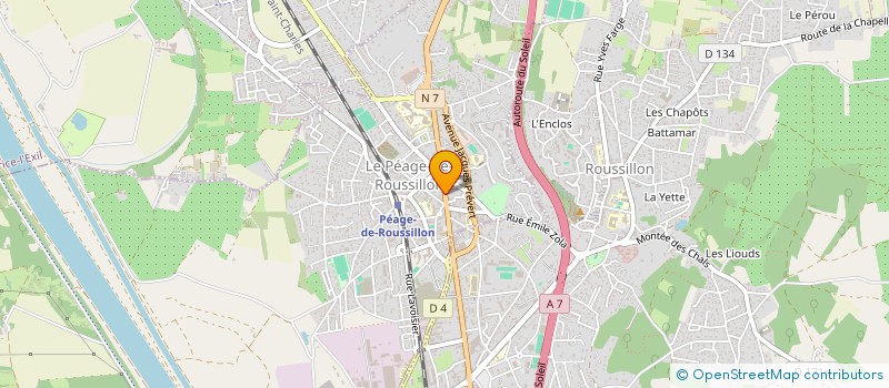 localisation de l'entreprise MONSIEUR DANIEL AVEDIKIAN  LE PEAGE-DE-ROUSSILLON