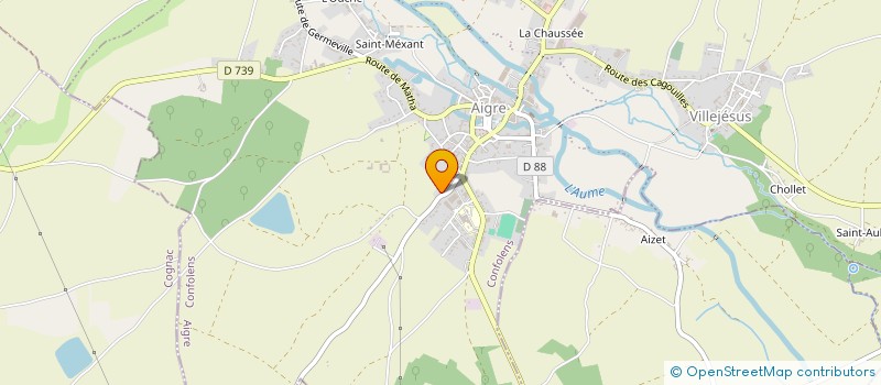 localisation de l'entreprise MONSIEUR DANIEL BABEAU  MARCILLAC-LANVILLE