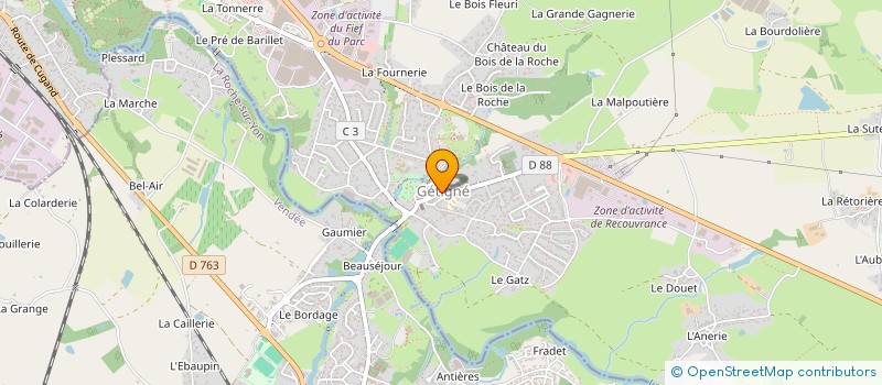 localisation de l'entreprise MONSIEUR DANIEL BABONNEAU  GETIGNE