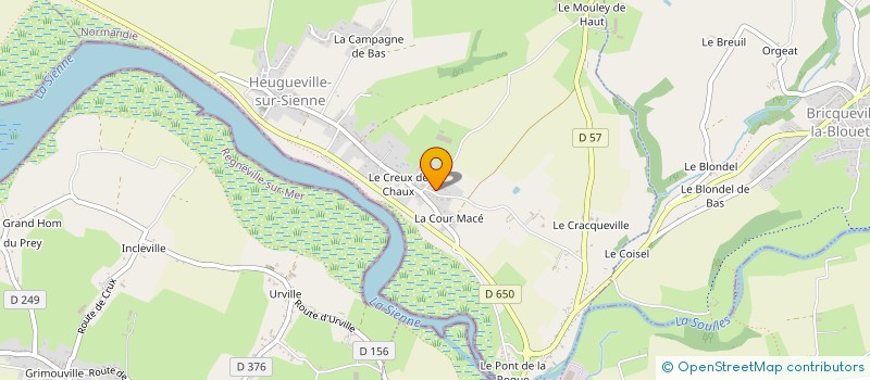 localisation de l'entreprise MONSIEUR DANIEL BACKMANN  HEUGUEVILLE-SUR-SIENNE