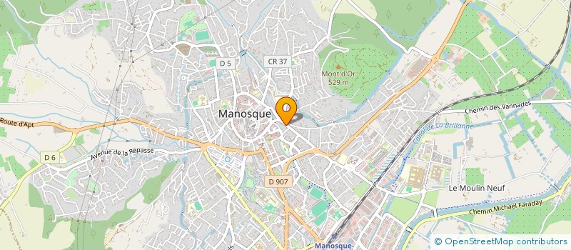 localisation de l'entreprise MONSIEUR DANIEL BADOUX à MANOSQUE